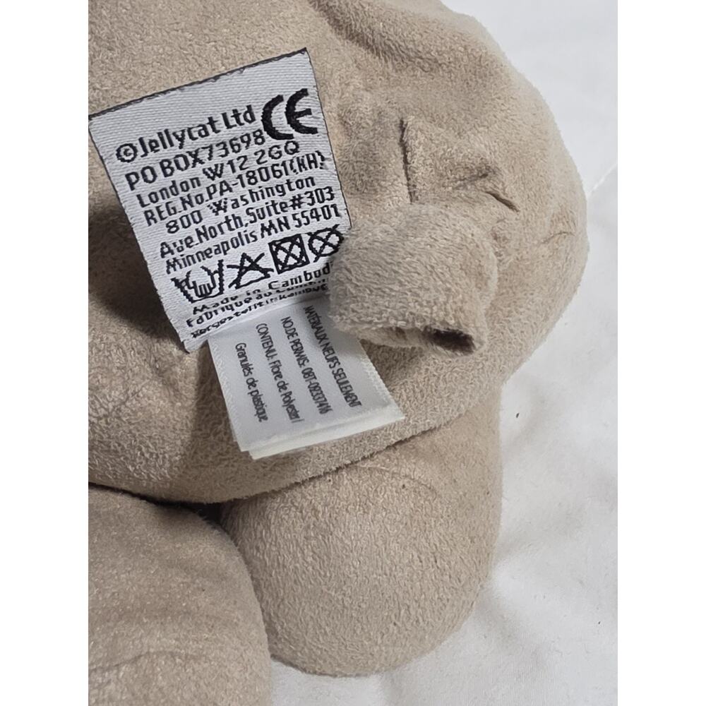 Authentic Jellycat Bashful Pug Medium Authentic Rare Retired Gray Beige Htf - Picture 6 of 10